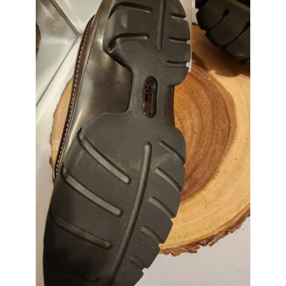 Rockford Shoes Mens 8 M Brown Leather Lace‎ Up Sneaker